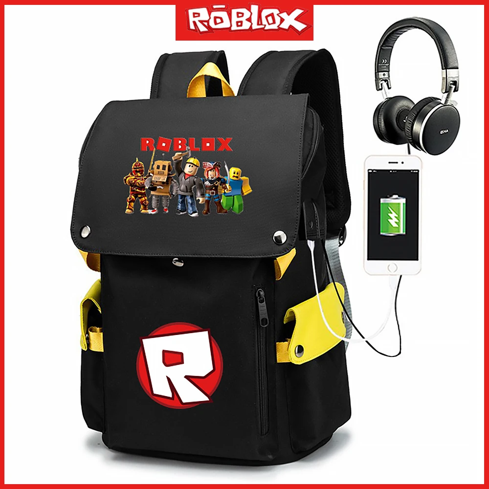 

2023 Roblox Virtual World Game Cartoon Anime Print High Capacity Student Backpack Travel rechargeabi Backpack Kid Christmas Gift