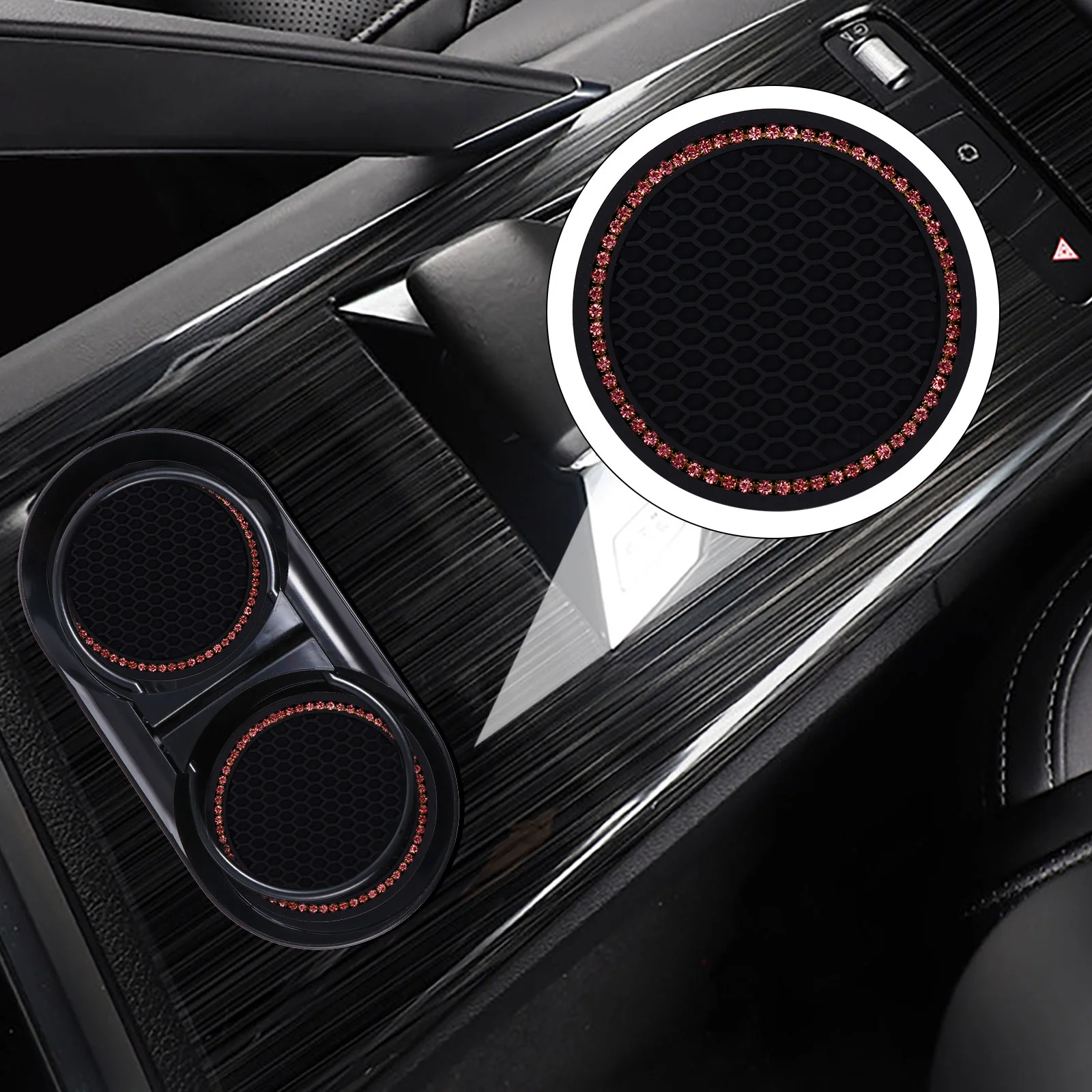 

Rhinestone Cup Coaster Car Holder Pad Coaster Mat Car Cup Holder Mat Coaster