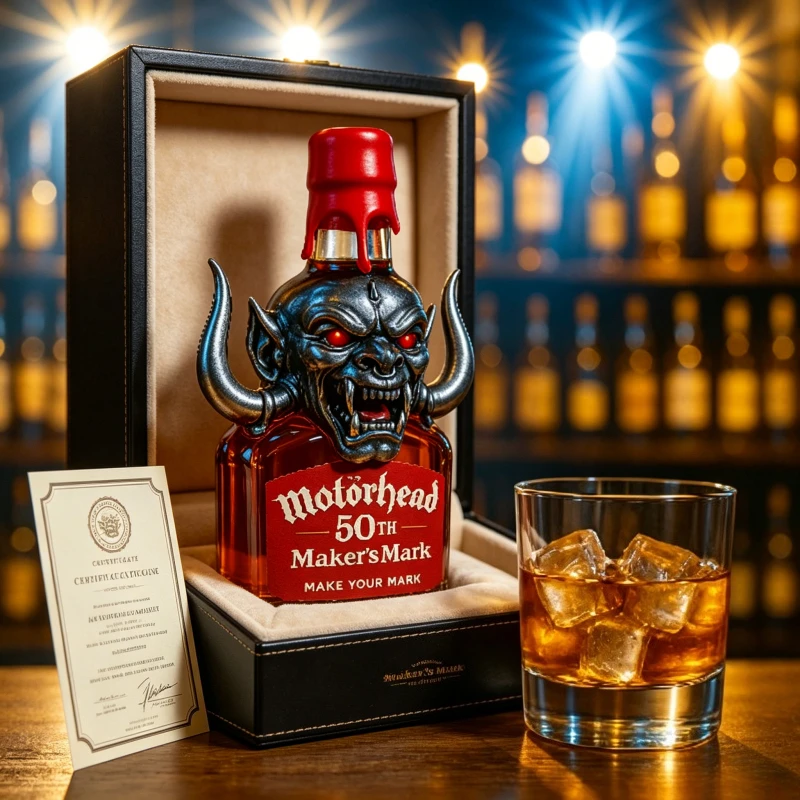 Фото Бутылка для виски Motorhead War Pig к 50-летию группы, коллекционный декор для бара, подарок для фанатов рока №4
