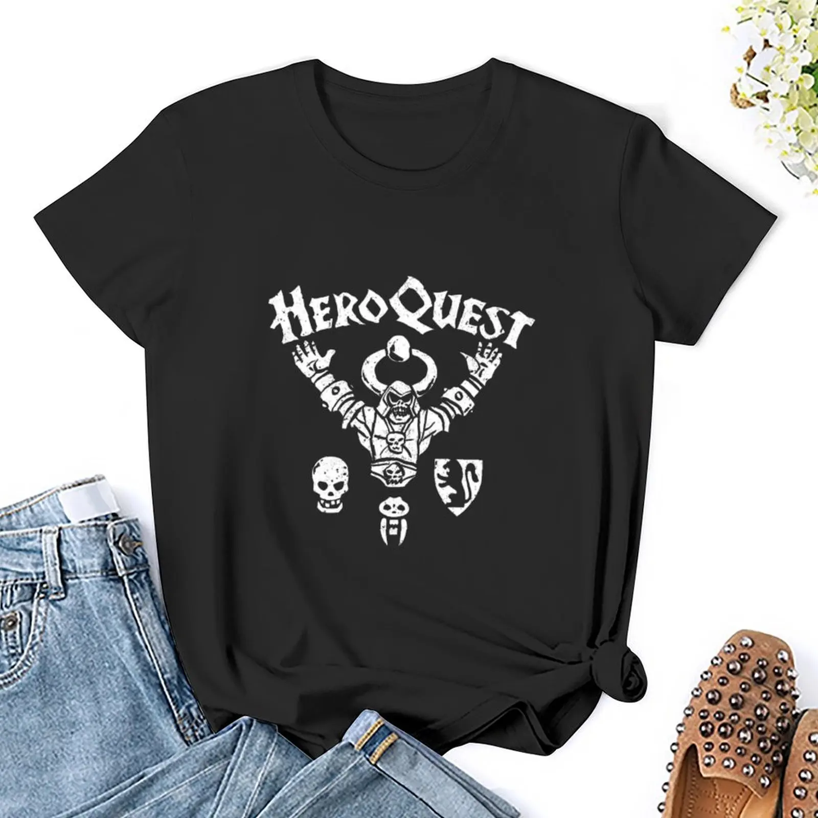 Женская футболка HEROQUEST женская одежда летний топ корейская мода женское