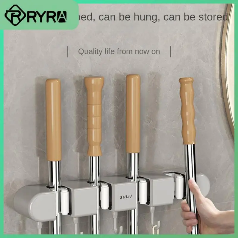 

Многофункциональная стойка для швабры, 4 положения, влагостойкая стойка для метлы, прочная стойка для швабры, 1 шт.