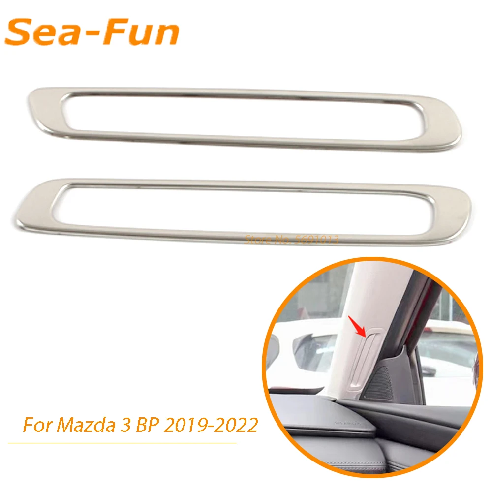 

For Mazda 3 Bp Axela 2019 2021 2020 Car Front Door A Pillar Air Outlet Decorative Cover Trim Sticker Interior Accessories