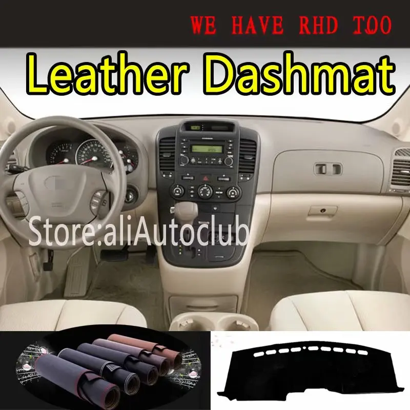 

For Kia Carnival Vq Sedona 2006 2007 2008 2009 2010 2011 2012 2013 2014 Leather Dashmat Car Styling Covers Dash Mat Dashboard