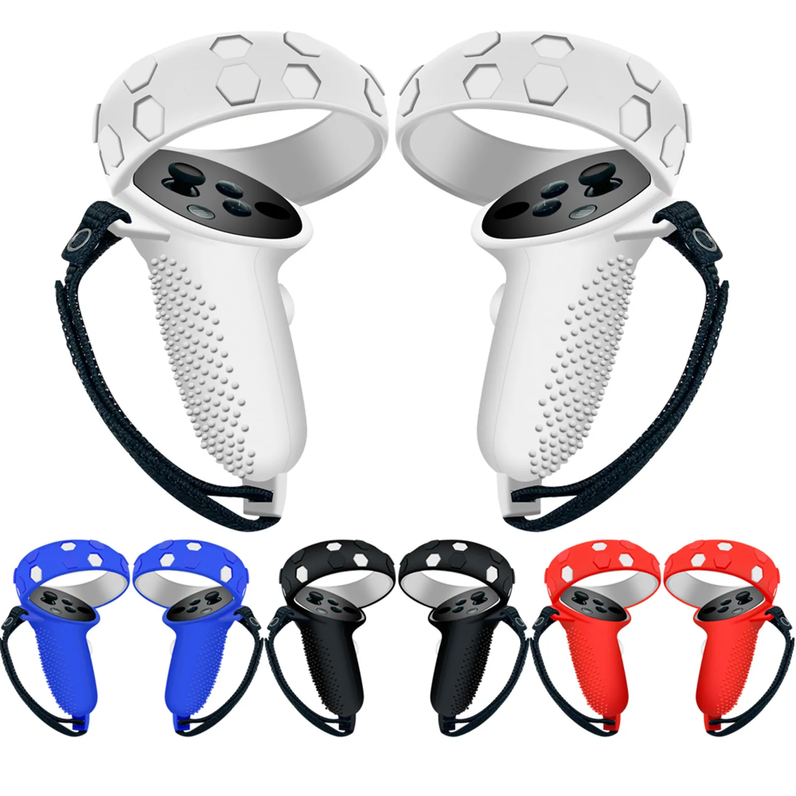 

Protective Cover For Oculus Quest 2 VR Touch Controller Silicone Cover Skin Handle Grip For Oculus Quest 2 VR Accessories