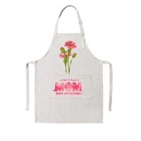 adult adjustable adult apron with pocket linen housework apron sublimation blank apron oil stain proof home supplies