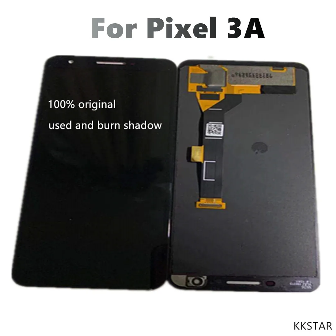 Original 5.6" AMOLED For Google Pixel 3A LCD Display Touch Digitizer Screen For Pixel 3A Used And Burn Shadow Replacement+glue