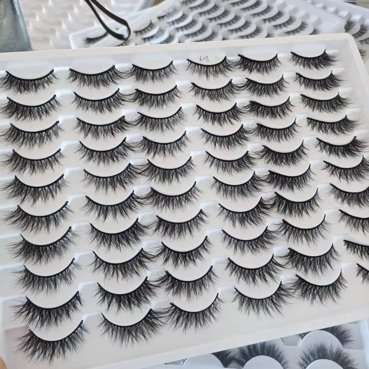 Ресницы для макияжа мягкие пушистые 3D норковые накладные ресницы толстые