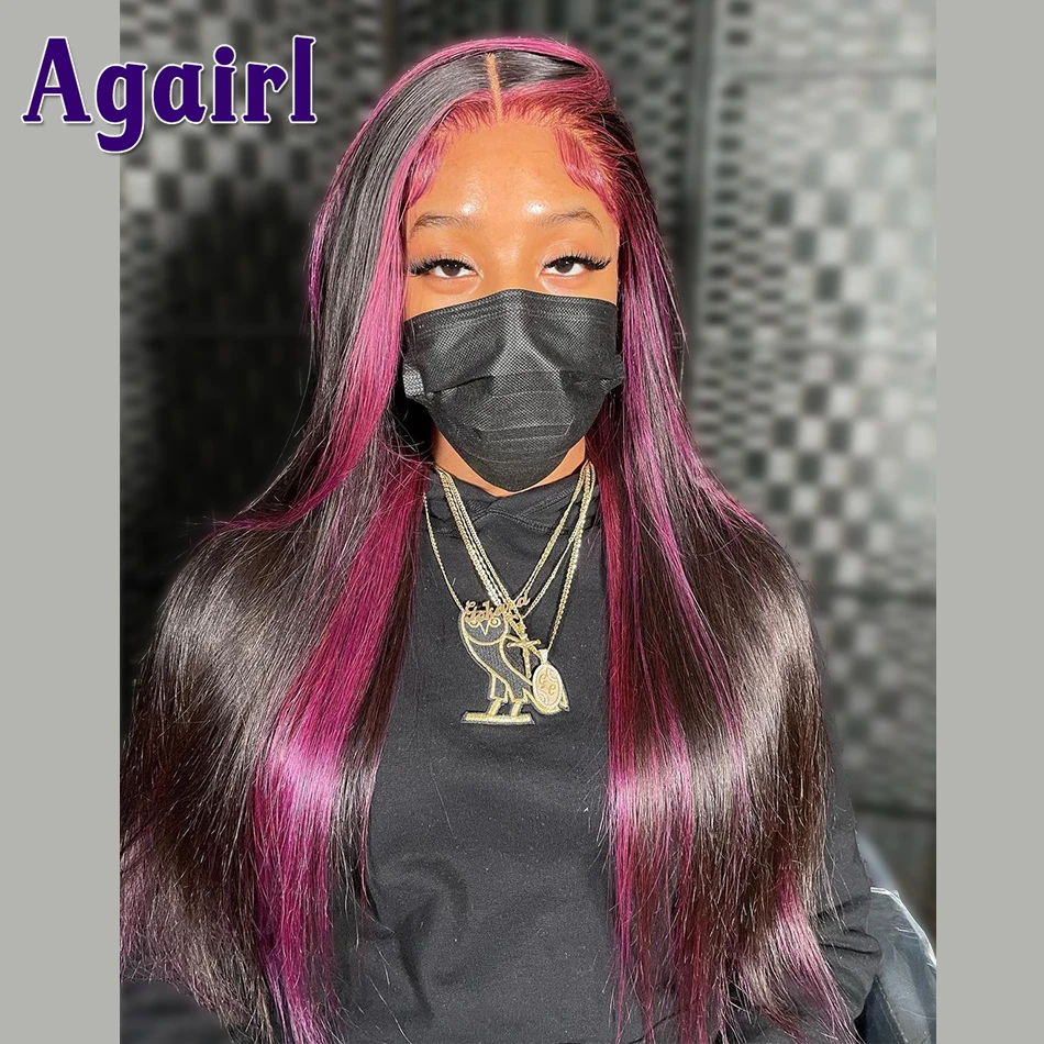 Пурпурный Малайзийский прямой парик