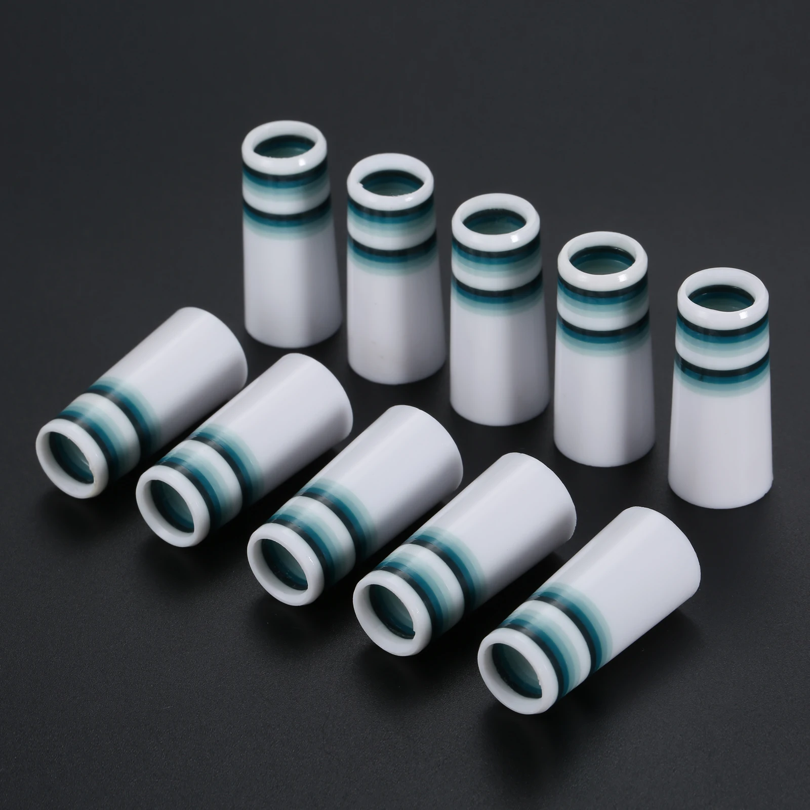 Ferrules With Colorful Ring 9.1x30x14mm Golf Club Shafts Sleeve Adapter Replacement For 0.355 Tip Irons Shaft