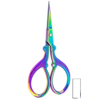 retro gradient vintage classic embroidery nail art stork cuticle scissors cutters for manicure tools
