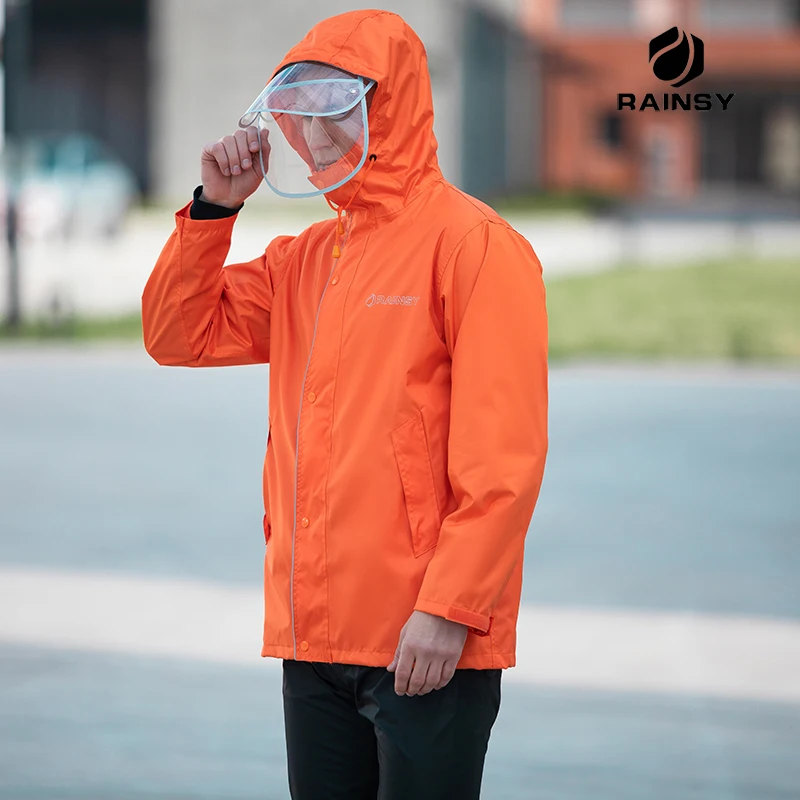 Мужской водонепроницаемый дождевик для скутера мотоцикла пешего туризма