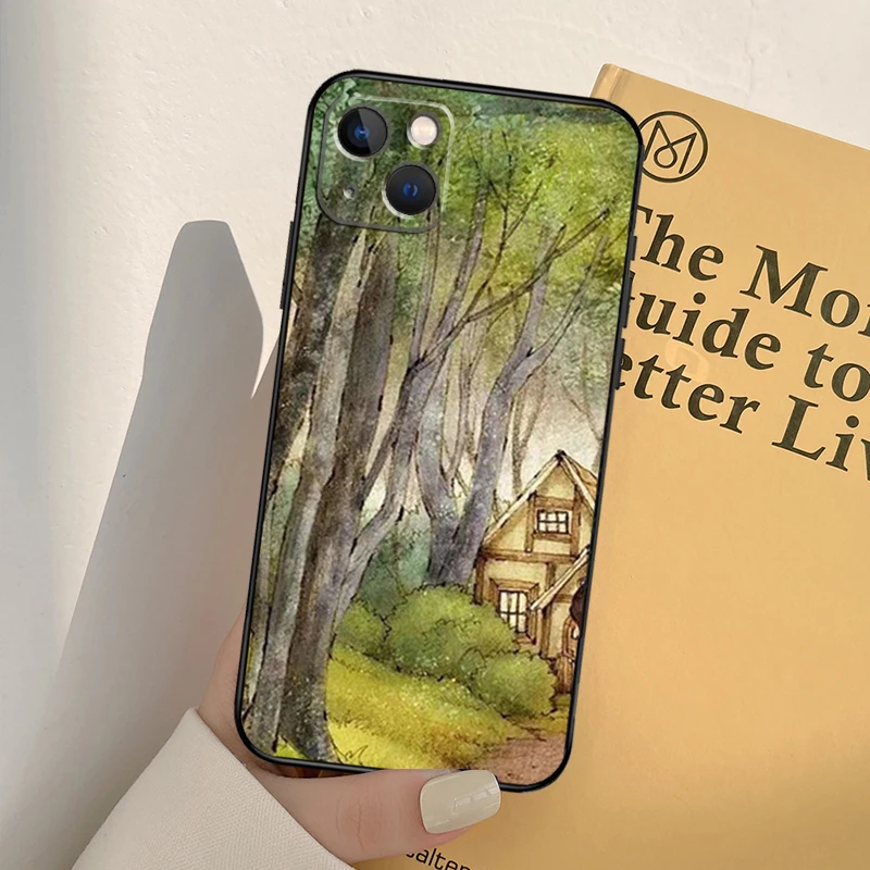 Чехол с дневником лесной девочки для iPhone 13 12 11 14 Pro Max Mini XR X XS MAX 6S 7 8 Plus SE 2020 2022 чехол