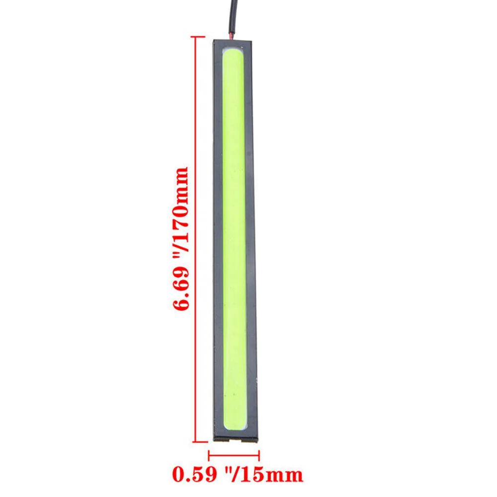 Автомобильный светодиодный фонарь Cob DC 12 В DRL дневного вождения противотуманный