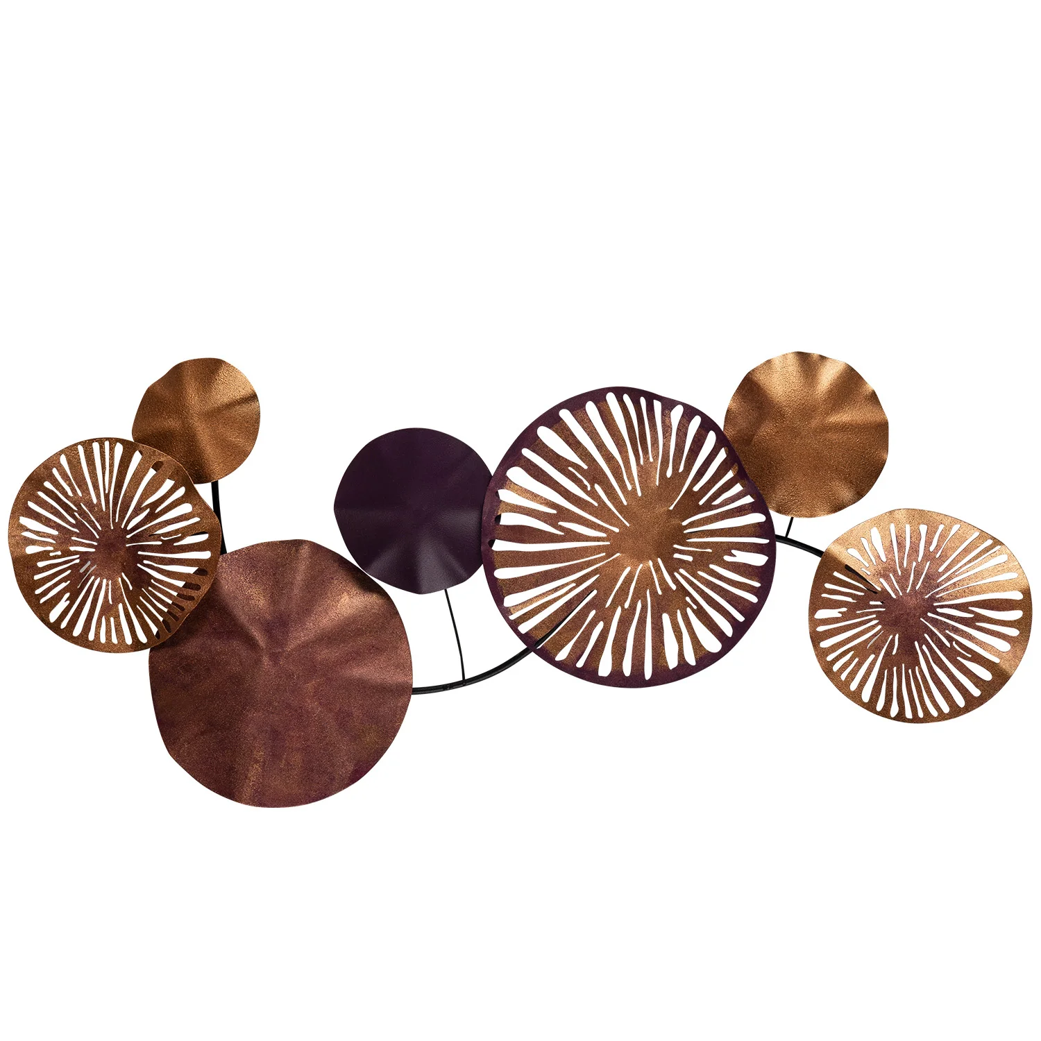 

Metal tumbled copper wall board 79x35 Cm