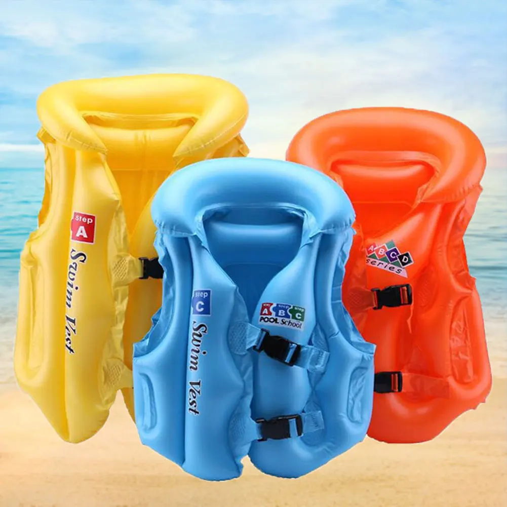 

PVC Baby Life Vest Kids Children Floated Inflatable Swimsuit Swim Protector Vest Life Jacket Buoyancy Drifting Vest Swimming Aid