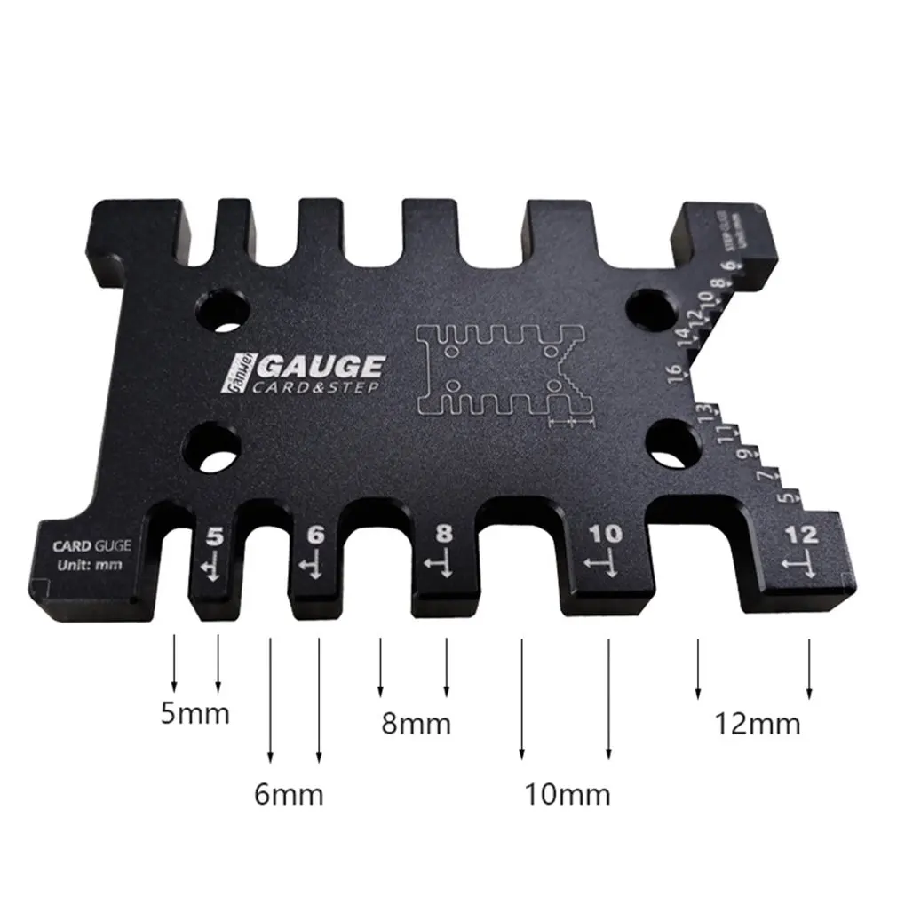 

High Precision Tenon Caliper Meter Card Metric Imperial Carpentry Router Saw Measuring Ruler Table Machine Tool