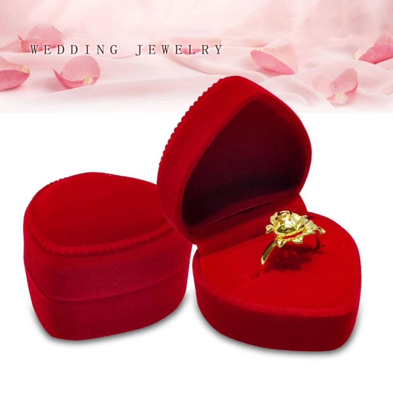 

Коробка для подвесок и колец, органайзер красного цвета для подарочных украшений, свадебных помолвок, церемоний