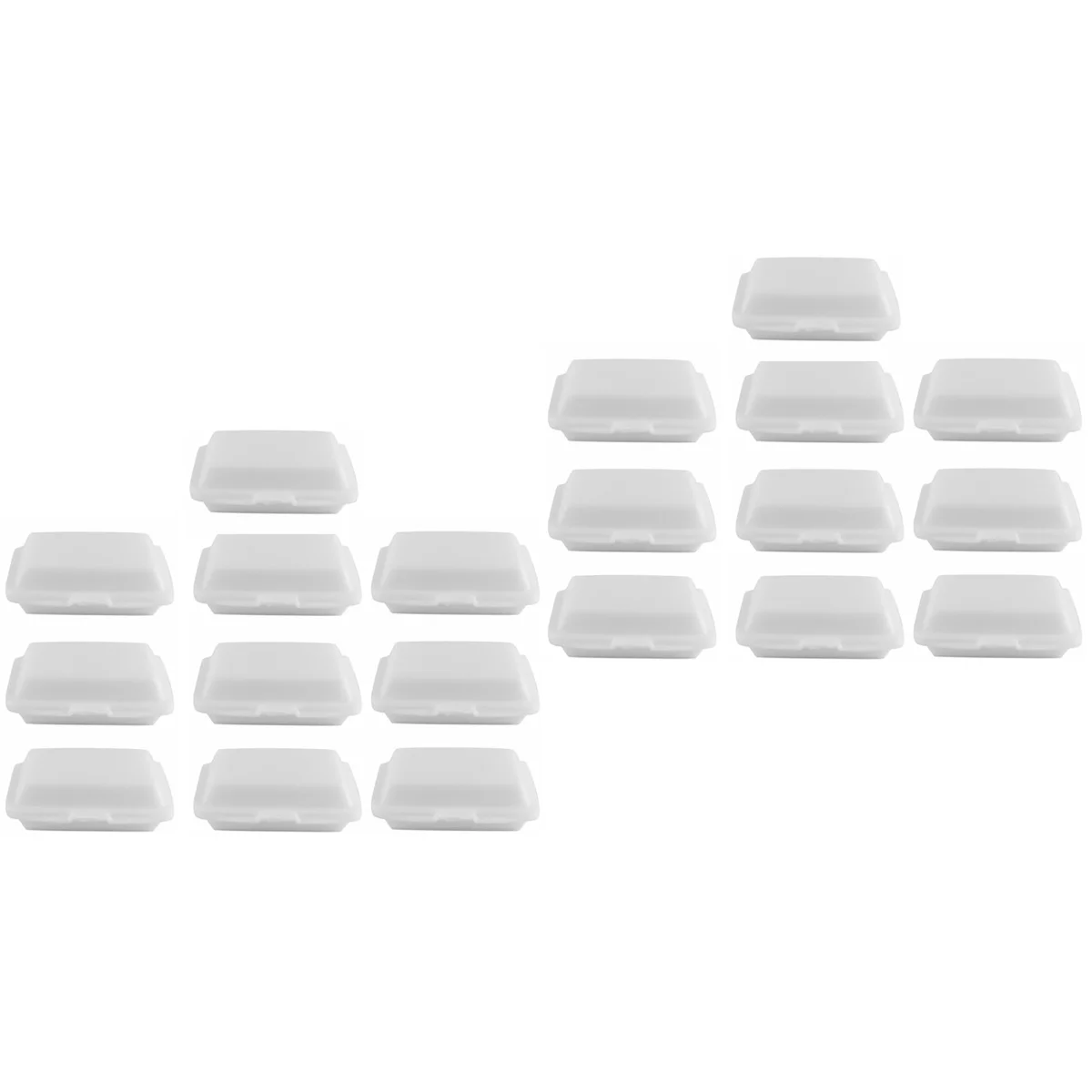 

20 Pcs Mini Lunch Box Plastic Containers House Adornments Simulation Takeaway Toy