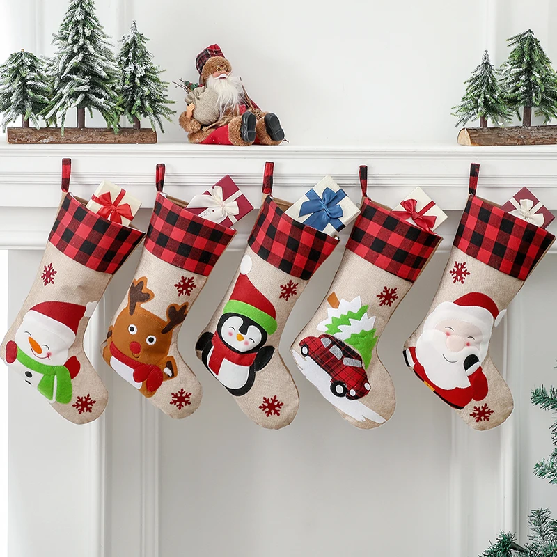 Merry Christmas Socks New Year 2023 Gifts Christmas Tree Pendant Decorations For Home Xmas Ornaments Noel Natal Navidad Decor