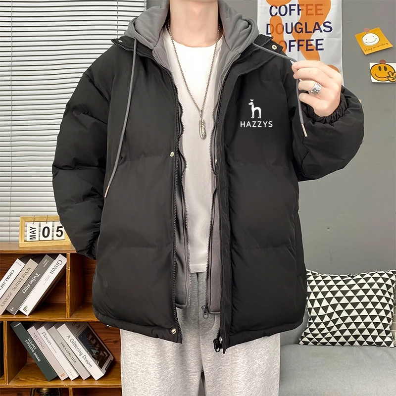 

Мужская зимняя куртка с хлопковой подкладкой, с воротником-стойкой