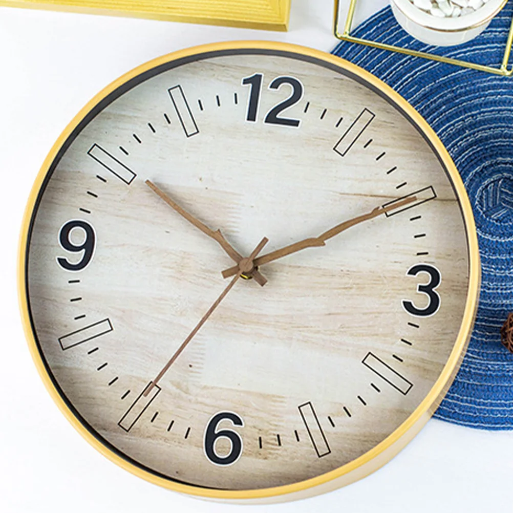 

Living Room Wall Clock Operated Wall Clock Hanging Round Bedroom Wall Clock without