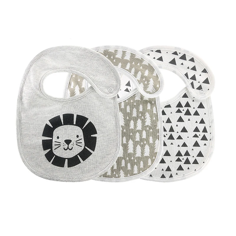 

3pcs Newborns Bibs Waterproof Baby Bibs Cartoon Cotton Bib Burp Cloth Baby Scarf Bandana Bibs for Children Boys Girls Baby Stuff