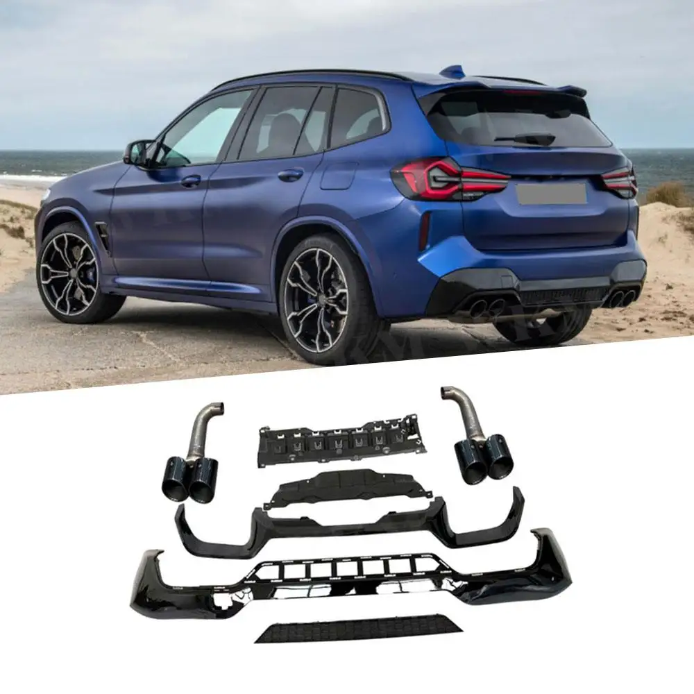 ABS задний бампер диффузор насадки на выхлопную систему для BMW G01 G08 X3 M Sport 2022 +