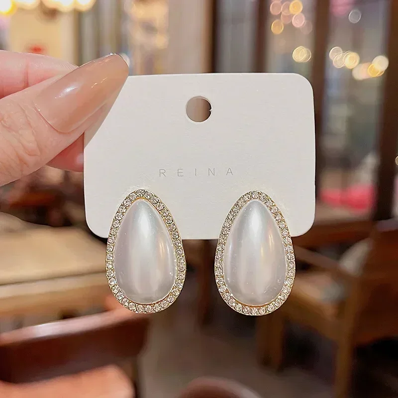 

Korean Nuevo En Pendientes Accesorios Para Mujer Retro Fashion Stud Earrings for Women 2023 Trending Elegant Party Jewelry Gift