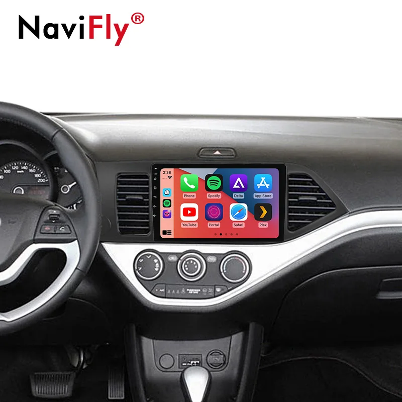 NaviFly 8 ГБ + 128 Гб ядер Carplay QLED 1280*720 Android 11 радио GPS автомобильный Muletimedia плеер для Kia