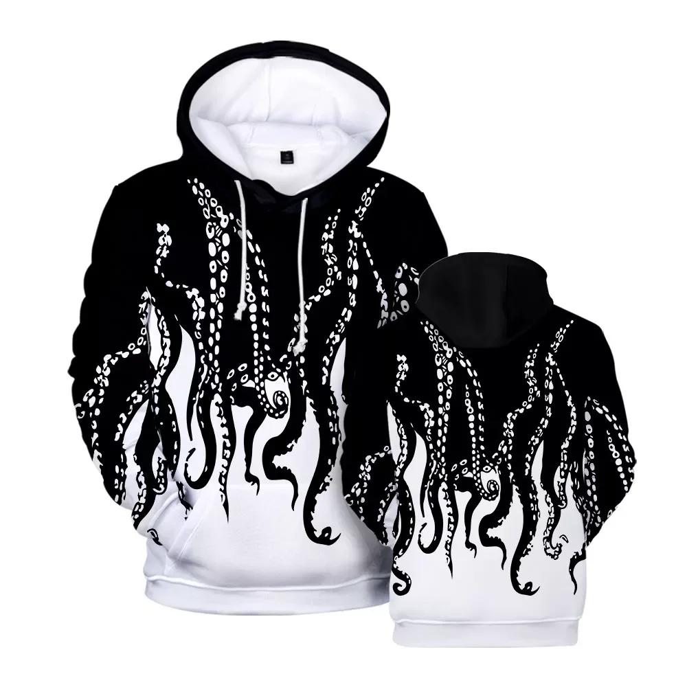 

NEW IN Octopus Tentacles Printed Hoodies 2022 Autumn Winter Pullover Men Women Clothing Casual Fashion Hip Hop Sweatshirts