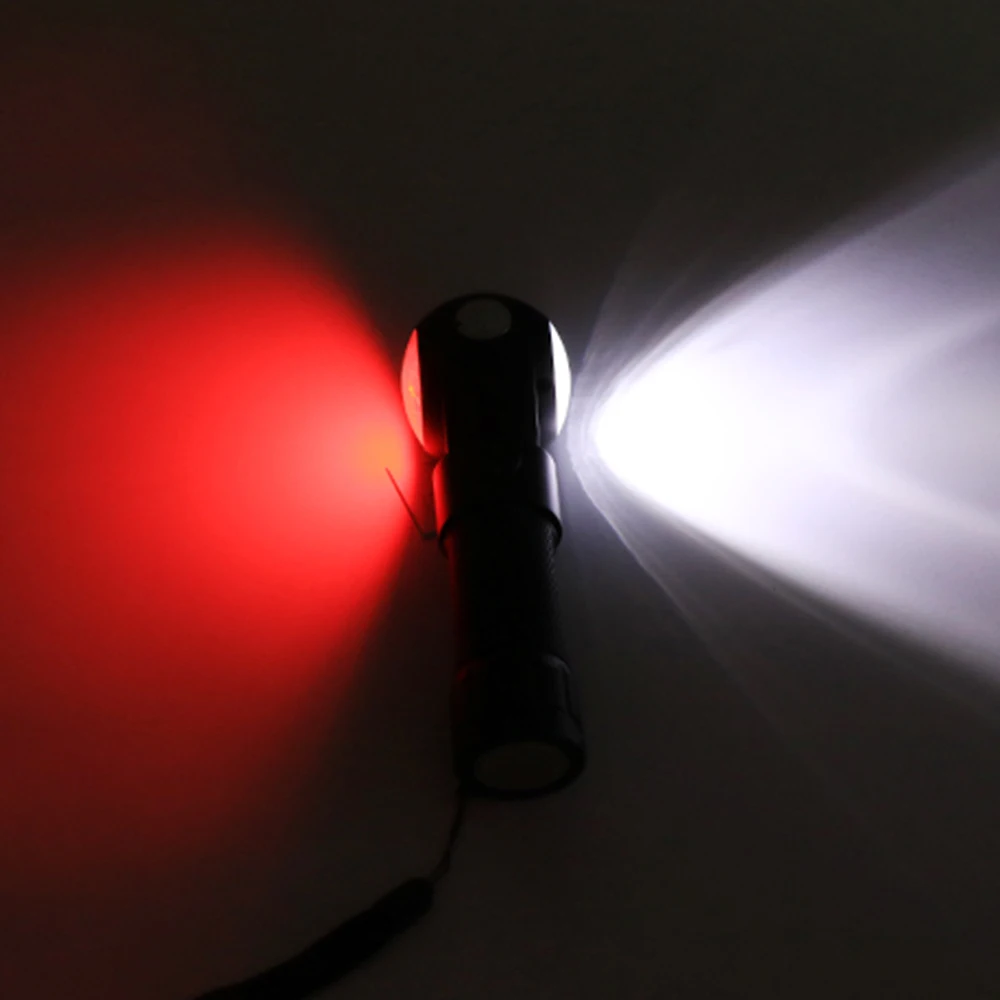 Мощный светодиодный фонарь T6 + COB с поворотом на 360 градусов |