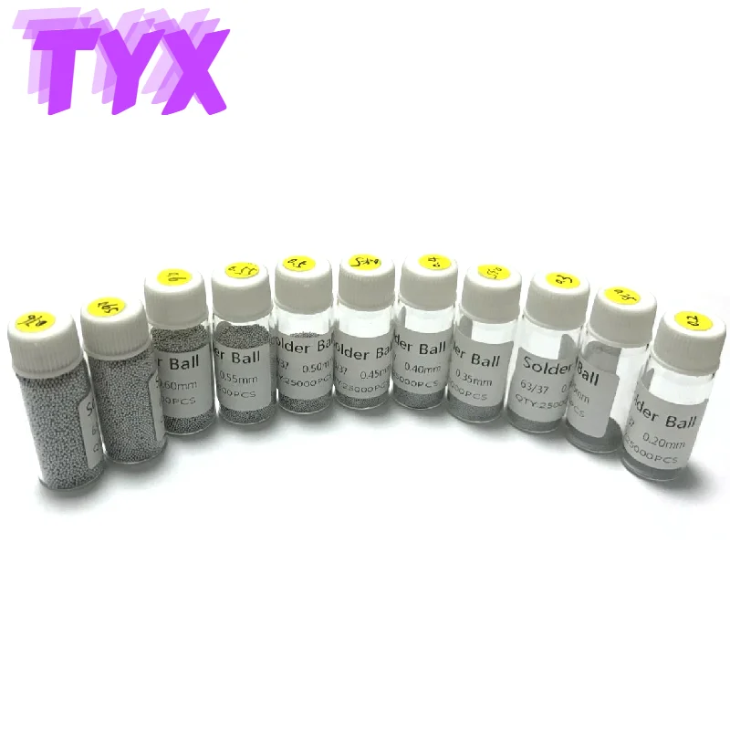 

Припой для реболлинга шариков BGA 25000, 25, 0,3, 0,35, 0,4, 0,45, 0,5, 0,55, 0,6, 0,65 мм, шт./бутылка