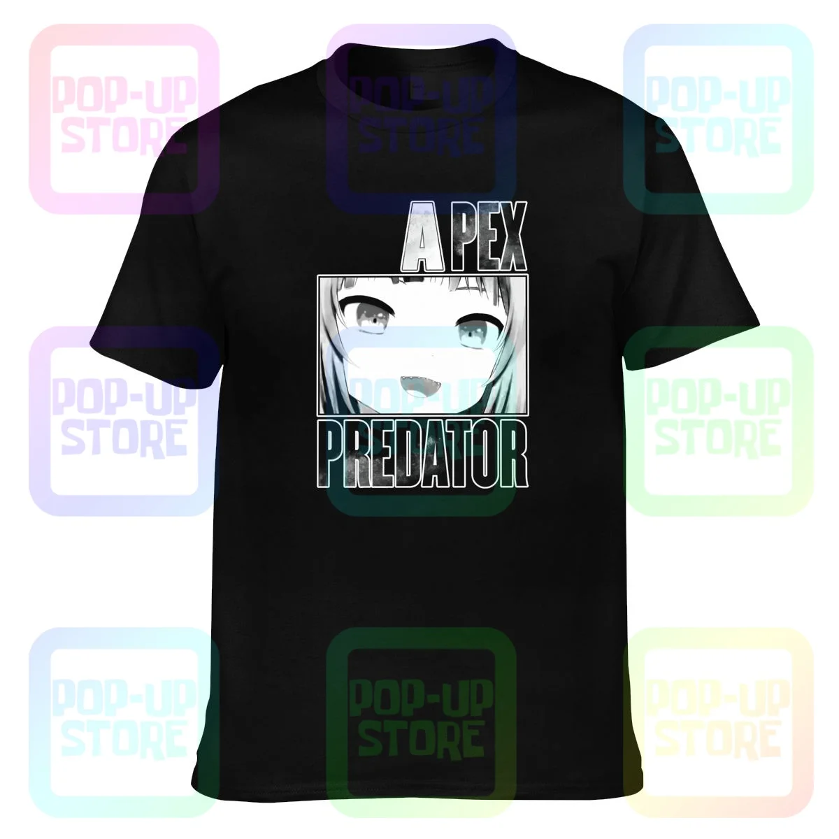 Apex Predator,Vtuber,Holomyth,Gawr Gura футболка поп принт винтажная уличная одежда