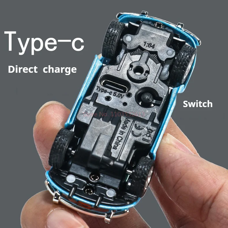 1:64 Volkswagen Beetle Alloy 4WD RC Мини Дистанционное Управление Автомобиль Настольный Ультра