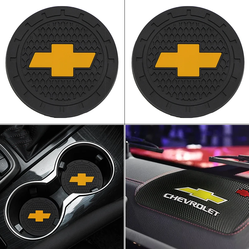 

Car Coaster Anti-slip Cup Pad Auto Mat for Chevrolets Malibu Camaro Thorode Volanda Cruze Captiva Lacetti Aveo Niva Trax Onix SS