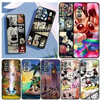 minnie mickey mouse cool for xiaomi redmi note 10s 10 k50 k40 gaming pro 10 9at 9a 9c 9t 8 7a 6a 5 4x black tpu phone case