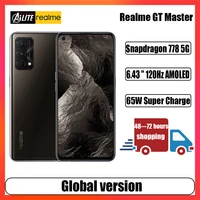 Global Version Realme Master Edition Cell Phone Snapdragon 778G 6 43  AMOLED 120Hz 64MP NOMO CAM 65W Fast Charge 4300mAh