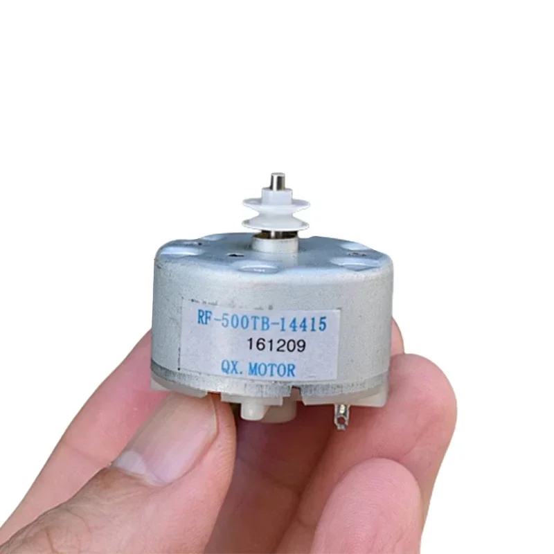 Фото Двигатель Mini 500 RF-500TB-14415 DC 5 В 6 В 3800 об/мин Микро 32 мм Диаметр Круглый двигатель шпинделя DIY Сигнализация Распылительная машина CD DVD-плеер №4