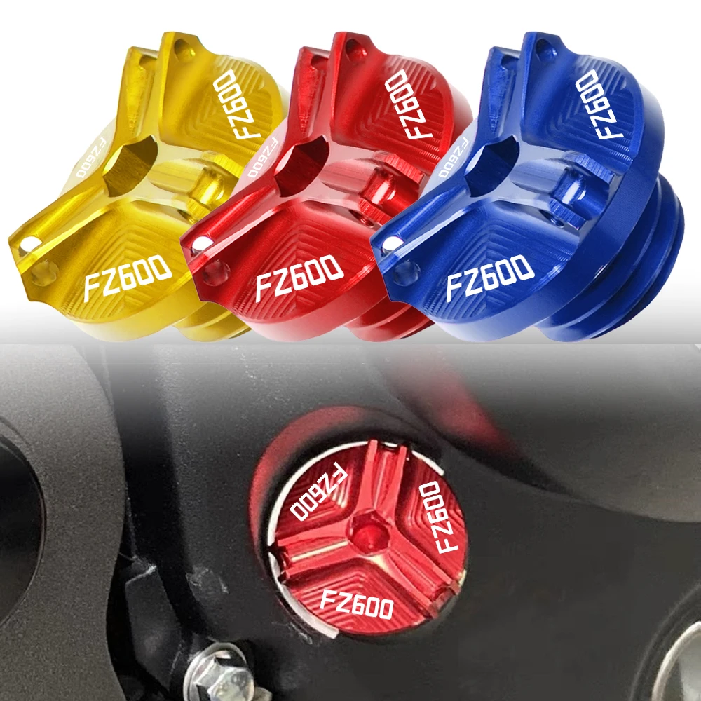 

M28*3.0 Motorcycles Accessories FOR Yamaha FZ600 FZ 600 1987 1988 1989 CNC Alumimun Moto Engine Oil Filler Plug Fuel Cover Cap