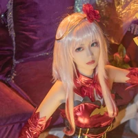 destiny cosplay wig anime takt op destiny cosplay wig pink red short hair heat resistant fiber hair