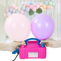 electric balloon air pump inflator double hole portable air blower balloons for wedding birthday party balloon tools accessories