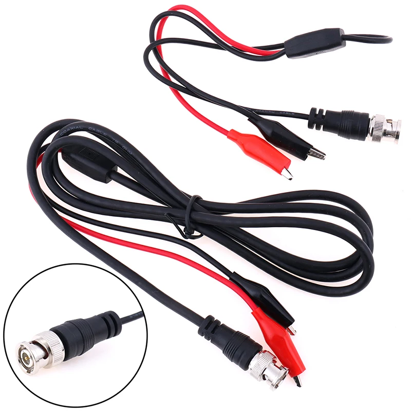 

Bnc Transfer Clip Q9 Signal Test Line Digital Oscilloscope Probe P1011 BNC Test Leads BNC Q9 Male Connector to Dual Alligator