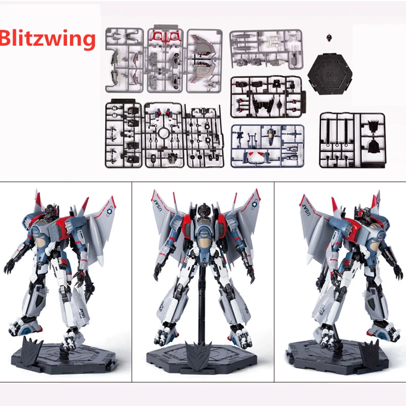 Trumpeter трансформер Blitzwing Fighter 70 шт. + набор для сборки и Наклейка Мини карманная