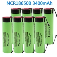 100 original ncr18650b 3 7v 3400mah 18650 rechargeable lithium battery for 18650 battery diy nickel piece
