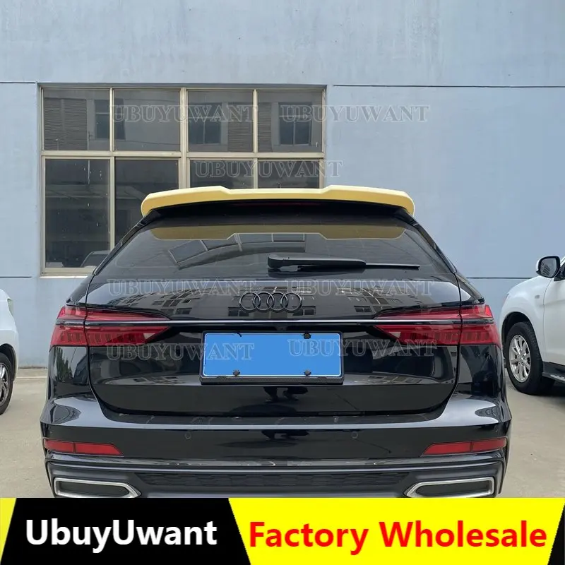 

UBUYUWANT Fit For NEW Audi A6 Avant C8 Spoiler 2019-2022 ABS Car Trunk Lip Wing Tail Spoiler For A6 Allroad Spoiler Accessories