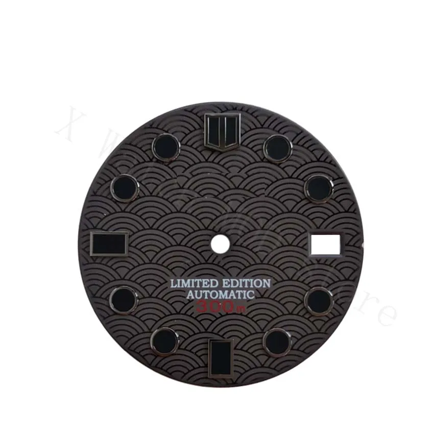 

Black watch NH35 case watch modified parts Abalone Turtle NH35/7S26/4R35/6R15 movement 28.5mm no lume