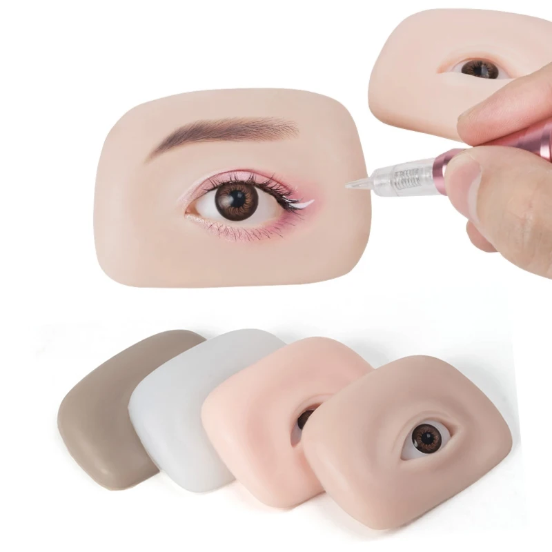

1pcs Microblading 5D Textured Bionic Silicone Tattoo Eyebrow And Eye Module Stereoscopic Eye Makeup Training Practice Skin