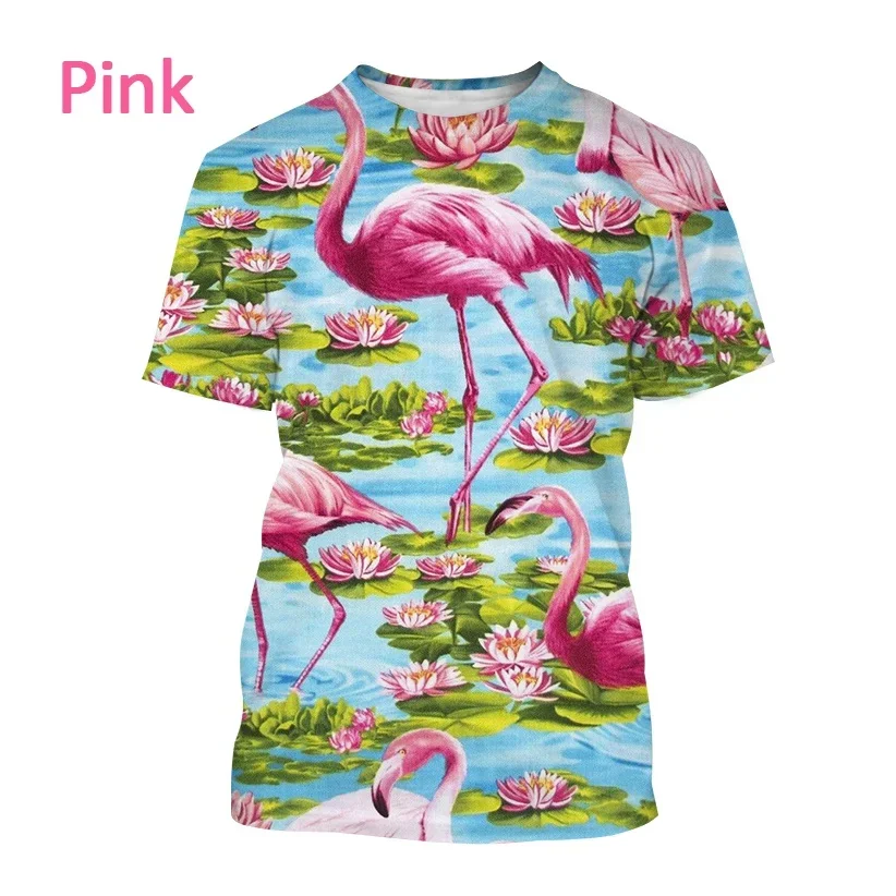 Рисунок 3 - Летняя футболка унисекс с 3D-принтом фламинго