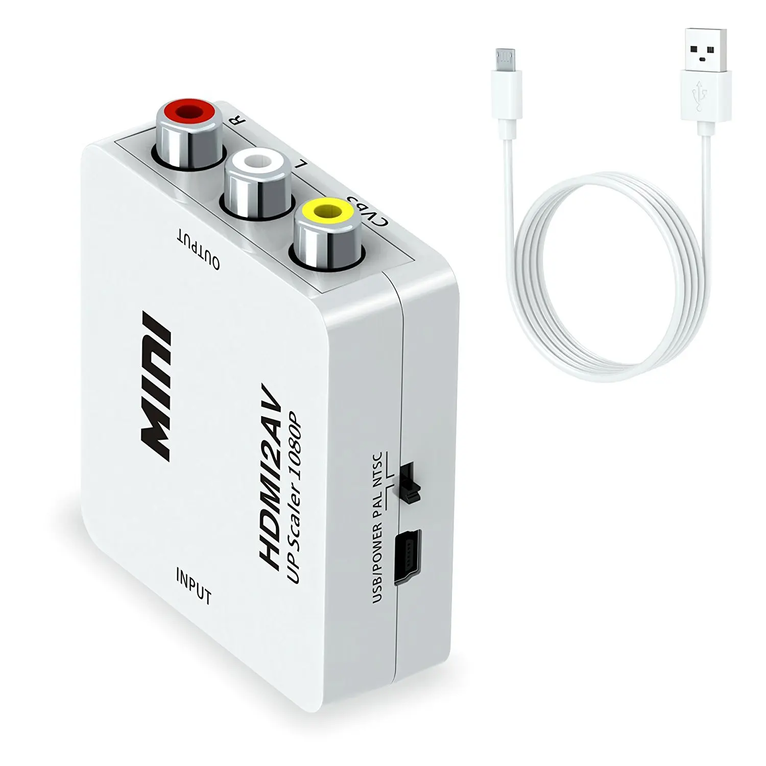 HDMI2AV Mini HDMI-совместимый с AV преобразователь HD видео RCA адаптер для TV PS3 PS4 PC DVD Xbox