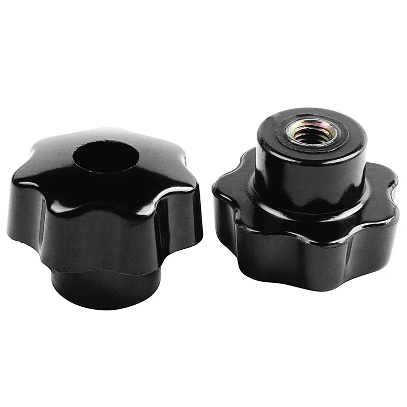 

Hot 20 Pieces Black Star Grip Knobs, Female Thread Diameter 8Mm, Head Diameter 40Mm